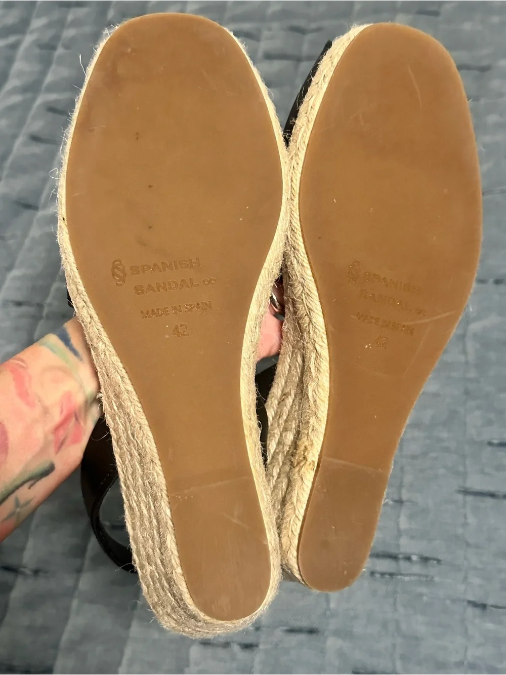 Spanish Sandal Company Espadrille Slingback Wedge